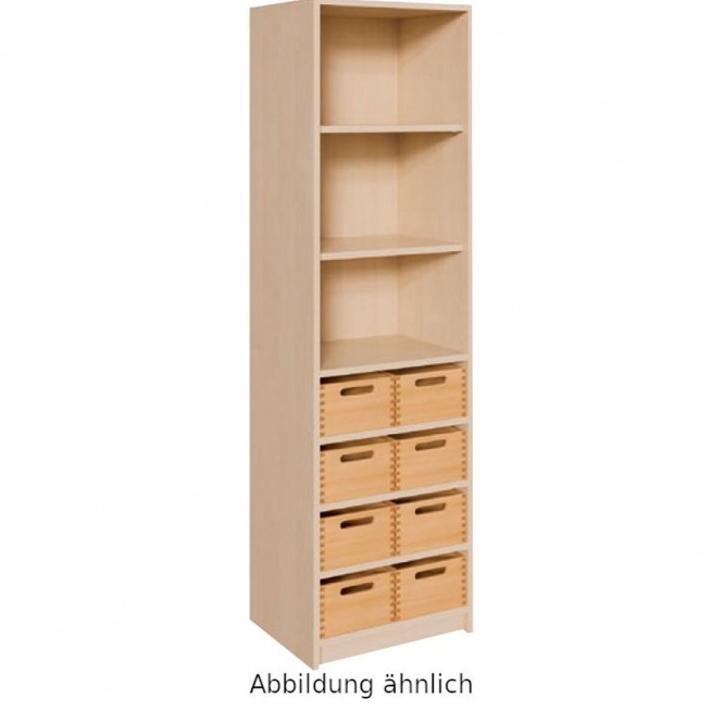 Schränke mit 8 mittleren Massivholzkästen mit SF 